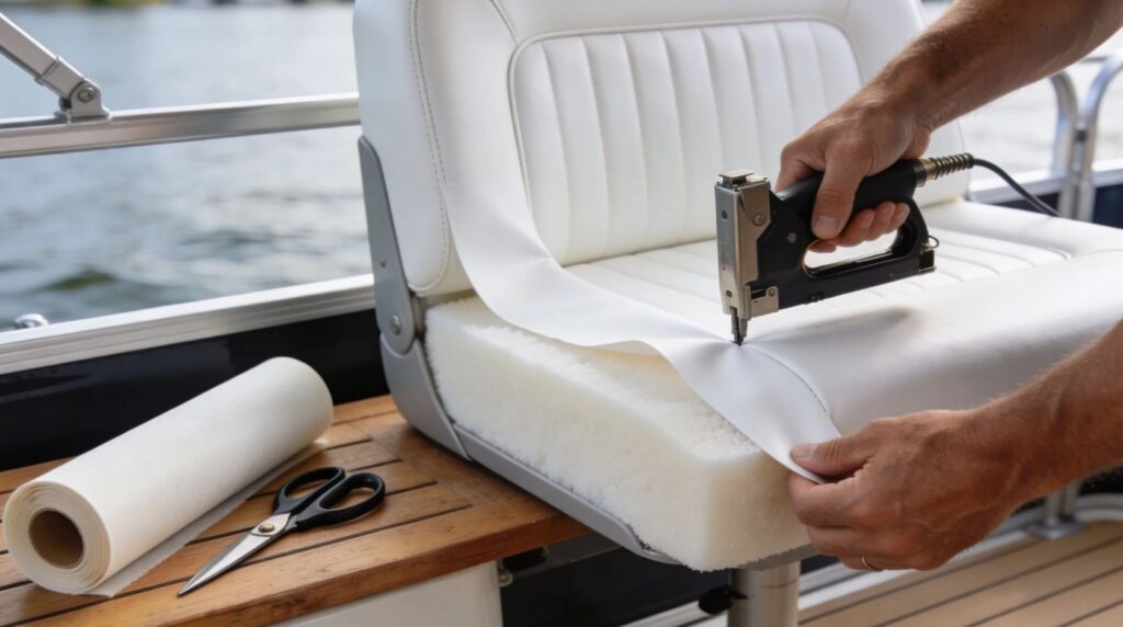Reupholstering a Boat